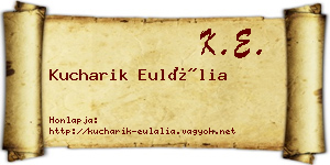 Kucharik Eulália névjegykártya